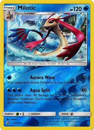 Dragon Majesty Milotic #29/70 reverse holo